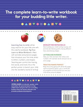 Load image into Gallery viewer, My First Learn-to-Write Workbook: Practice for Kids with Pen Control, Line Tracing, Letters, and More!