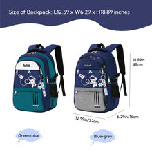 Load image into Gallery viewer, MITOWERMI Astronaut-space Backpack for Boys-Girls Elementary Middle School Bags for Girls Kids Bookbag, Astronaut Green+blue