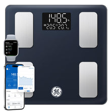 Load image into Gallery viewer, GE Smart Scale for Body Fat, BMI Muscle Mass Digital Bathroom Weight Scales Bluetooth Electronic Body Composition Monitor for People with App Large Display, Accurate 400lb Weighing