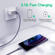 Load image into Gallery viewer, JIUWFOX USB to USB C Cable 3ft, (5 Pcak) Charger Cord Fast Charging for iPhone Air 17 16 Pro Max, Galaxy S25 S24 S23 A15 A16 A35 A36 A55 A56, Pixel 9, Moto G and More