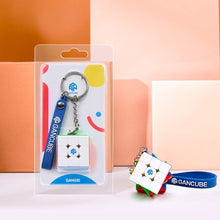 Load image into Gallery viewer, GAN 330 Mini Cube Key Ring 3x3 Speed Cube Keychains, Stocking Easter Basket Stuffers Christmas New Year Holiday Birthday Gifts for Kids Teens Beginners Carry On, 1.2 Inch (Standard Version)