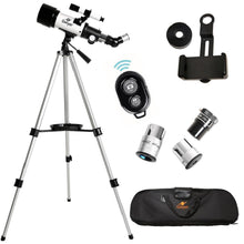 Load image into Gallery viewer, Gskyer Telescope, 70mm Aperture 400mm AZ Mount Astronomical Refracting Telescope for Kids Beginners - Travel Telescope with Carry Bag, Phone Adapter and Wireless Remote.