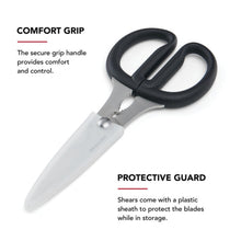 Load image into Gallery viewer, KitchenAid Multipurpose Shear Set, Versatile Scissors with Nutcracker, Bottle Opener, Ergonomic Handles with Protective Blade Covers, 2 Piece