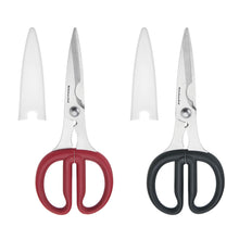 Load image into Gallery viewer, KitchenAid Multipurpose Shear Set, Versatile Scissors with Nutcracker, Bottle Opener, Ergonomic Handles with Protective Blade Covers, 2 Piece
