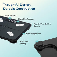 Load image into Gallery viewer, Etekcity Smart Scale for Body Weight, Bathroom Digital Weighing Scale with BMI, Body Fat, Muscle Mass, Accurate Bluetooth Home User Health Equipment Sync Apps