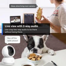Load image into Gallery viewer, TP-Link Tapo Smart Pan/Tilt Indoor Security Camera, 360° Motion Tracking, 1080p Full HD WiFi Camera for Pet/Baby, Night Vision, 2-Way Audio, 128 GB Local Storage, Works w/Alexa & Google (Tapo C200)