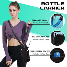 Load image into Gallery viewer, DIGJUPER Stainless Steel Water Bottle 40oz - Insulated Water Bottle with Straw & Spout Lids, Survival Paracord, Strap Sleeve, Protective Cup Mat, Wide Mouth Thermo Jug Flask for Sports Gym or Office