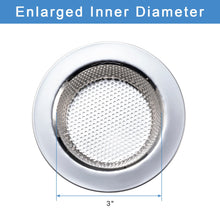 Load image into Gallery viewer, Honmein 2 Pcs Sink Strainer for Most Kitchen Sink Drain Basket, Upgraded Double-Layer Safe Design Kitchen Sink Strainer (Outer Diameter 4.5 Inch)