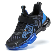 Load image into Gallery viewer, JMFCHI Boys Girls Kids' Sneakers Knitted Mesh Sports Shoes Breathable Lightweight Running Shoes for Kids Fashion Athletic Casual Shoes Blue 11 Little Kid Black/Energy Blue-8167