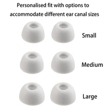 Load image into Gallery viewer, NANLANFAN Replacement Foam Eartips for Nothing Ear/Nothing Ear (a) / CMF Buds Pro 2 / CMF Buds 2 Plus/CMF Buds 2a Wireless Earbuds, Ultimate Comfort, 3 Pairs (S/M/L, Gray)