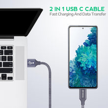 Load image into Gallery viewer, JIUWFOX USB to USB C Cable 3ft, (5 Pcak) Charger Cord Fast Charging for iPhone Air 17 16 Pro Max, Galaxy S25 S24 S23 A15 A16 A35 A36 A55 A56, Pixel 9, Moto G and More