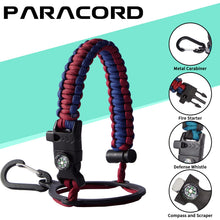 Load image into Gallery viewer, 40OZ Stainless-steel Water-Bottle with Straw - Pop-up Spout & Straw Lids, Survival Paracord Handle, Storage Sleeve & Cup Mat, Leak Proof Reusable Insulated Men Women Water Jug for Gym Workout