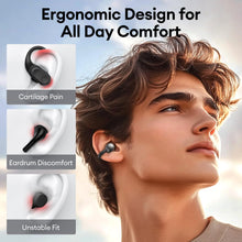 Load image into Gallery viewer, PAXA M100 Clip On Ear Headphones, Open Ear Earbuds Wireless Bluetooth 5.4, Clip On Earbuds with LCD Touchscreen, Lightweight Comfort Open Ear Headphones for Sports, Fitness, and Workouts, Black