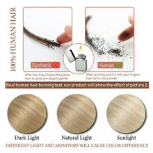 Load image into Gallery viewer, Hair Extensions Real Human Hair Clip ins 18 Inch Balayage Clip in Hair Extensions Real Human Hair Ash Brown to Blonde Ash Blonde Highlight Remy Human Hair Clip ins 5pcs/80g