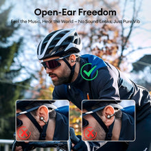 Load image into Gallery viewer, PAXA M100 Clip On Ear Headphones, Open Ear Earbuds Wireless Bluetooth 5.4, Clip On Earbuds with LCD Touchscreen, Lightweight Comfort Open Ear Headphones for Sports, Fitness, and Workouts, Black