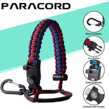 Load image into Gallery viewer, 32OZ Insulated Water Bottle with Straw - Spout Lid, Sweat-Proof & BPA-Free Metal Reusable Water Bottles, Wide-Mouth Vacuum Insulated Bottle with Paracord Handle, Bottle Sleeve Bag & Protective Boot