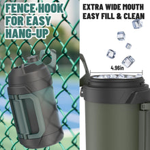 Load image into Gallery viewer, Zukro 1 Gallon Water Jug, One Gallon Large Triple Wall Insulated Metal Jug With Straw and Spout, No Sweat 128 oz Stainless Steel Sport Water Bottle Keeps Cold 48 Hours for Outdoors, Navy Blue