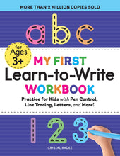 Load image into Gallery viewer, My First Learn-to-Write Workbook: Practice for Kids with Pen Control, Line Tracing, Letters, and More!
