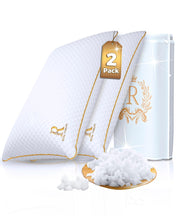 Load image into Gallery viewer, Royal Therapy Pillows Queen Size Set of 2, Shredded Memory Foam Pillows Queen, Rayon Derived from Bamboo Pillow