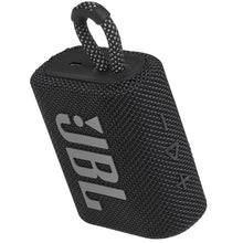 Load image into Gallery viewer, JBL Go 3: Portable Speaker with Bluetooth, Built-in Battery, Waterproof and Dustproof Feature Black