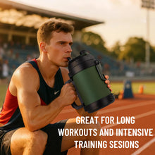 Load image into Gallery viewer, Zukro 1 Gallon Water Jug, One Gallon Large Triple Wall Insulated Metal Jug With Straw and Spout, No Sweat 128 oz Stainless Steel Sport Water Bottle Keeps Cold 48 Hours for Outdoors, Navy Blue