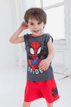 Load image into Gallery viewer, Marvel Spidey and His Amazing Friends Toddler Boys 3 Piece Outfit Set Black/Red/Grey 5T