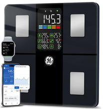 Load image into Gallery viewer, GE Scale for Body Weight, Body Fat, BMI, Muscle Mass, Smart Bathroom Scales with 14 Body Composition Metrics with Large Display, Accurate Bluetooth Weighing Machine with Fitness App, 400 lbs