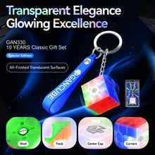 Load image into Gallery viewer, GAN 330 Mini Cube Key, 3x3 Speed Cube Keychains Puzzle Toy for Kids Teens Beginners Holiday Birthday Gifts, 1.2 Inch (10th Anniversary Edition)