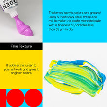 Load image into Gallery viewer, MEEDEN Heavy Body Acrylic Paint Sets, 100 Colors Art Paint Tubes, Non-toxic 0.41 fl Oz /12ml Acrylic Paints for Adults, Beginners