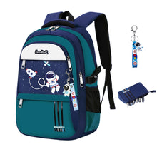 Load image into Gallery viewer, MITOWERMI Astronaut-space Backpack for Boys-Girls Elementary Middle School Bags for Girls Kids Bookbag, Astronaut Green+blue