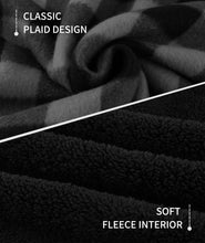 Load image into Gallery viewer, JACKETOWN Boys Fleece Jacket Kids Plaid Flannel Shacket Shirts Sherpa Hoodie Zip Up Sweatshirt Winter Coat 6-15 Years Dark Grey 10-11 Years