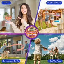 Load image into Gallery viewer, Tikduck Flying Orb Ball 2025 Toys Soaring Hover Boomerang Spinner Hand Controlled Mini Drone Cosmic Globe Spinning Kids Outdoor Fly Toy Birthday Gift Cool Stuff for Boys Girls 6 7 8 9 10+ Year Old