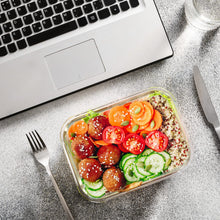 Load image into Gallery viewer, M MCIRCO 24-Piece Glass Food Storage Containers with Upgraded Snap Locking Lids,Glass Meal Prep Containers Set - Airtight Lunch Containers, Microwave, Oven, Freezer and Dishwasher