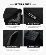 Load image into Gallery viewer, SECOOD Kids Hoodie Fleece Jacket Warm Sherpa Lined Zip Up Hooded Sweatshirt Soft Winter Coat Boys Girls School Outerwear