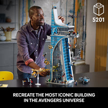 Load image into Gallery viewer, LEGO Marvel Avengers Tower Building Kit, Detailed Recreation of The Iconic HQ Featuring Classic Movie Scenes, 31 Figures and Authentic Accessories, Gift for Marvel Fans and Model-Makers, 76269