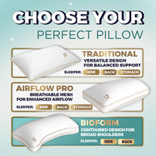 Load image into Gallery viewer, Royal Therapy King Size Pillows - Shredded Memory Foam Pillows for All Sleep Positions - Medium Firm Pillow with Adjustable, Bamboo Rayon Cover, CertiPUR-US, Oeko-TEX Certified