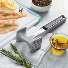 Load image into Gallery viewer, KitchenAid Gourmet Multi Sided Meat Tenderizer for Pounding Meats, Nuts, Shellfish, ect, Hang Hole for Easy Storage, Hand Wash, One Size, Black