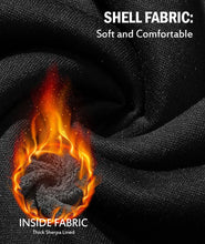 Load image into Gallery viewer, SECOOD Kids Hoodie Fleece Jacket Warm Sherpa Lined Zip Up Hooded Sweatshirt Soft Winter Coat Boys Girls School Outerwear A Black