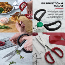 Load image into Gallery viewer, KitchenAid Multipurpose Shear Set, Versatile Scissors with Nutcracker, Bottle Opener, Ergonomic Handles with Protective Blade Covers, 2 Piece