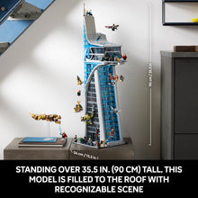 Load image into Gallery viewer, LEGO Marvel Avengers Tower Building Kit, Detailed Recreation of The Iconic HQ Featuring Classic Movie Scenes, 31 Figures and Authentic Accessories, Gift for Marvel Fans and Model-Makers, 76269