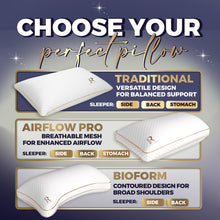 Load image into Gallery viewer, Royal Therapy King Memory Foam Pillows - Shredded Memory Foam Pillow for All Sleep Positions - Medium Firm Pillow with Adjustable Loft - Bamboo-Derived Rayon Cover - CertiPUR-US & Oeko-TEX Certified