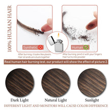 Load image into Gallery viewer, Hair Extensions Real Human Hair Balayage Clip in Hair Extensions Real Human Hair Dark Brown to Chestnut Brown Straight Remy Human Hair Clip ins 80g 5pcs Double Weft