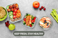 Load image into Gallery viewer, M MCIRCO 24-Piece Glass Food Storage Containers with Upgraded Snap Locking Lids,Glass Meal Prep Containers Set - Airtight Lunch Containers, Microwave, Oven, Freezer and Dishwasher