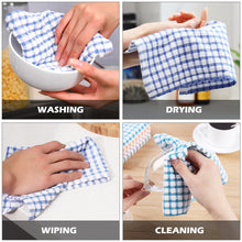 Load image into Gallery viewer, Oeleky 100% Cotton Kitchen Dish Cloths for Washing Dishes, 12x12 Inches Dish Rags, Absorbent Kitchen Cloths Pack of 8, Quick Drying Cleaning Cloths