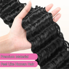 Load image into Gallery viewer, LDHAIRLD Curly Braiding Hair for Black Women Deep Wave Ocean Wave Crochet Hair Water Wave Braiding Hair for Boho Braids Twist Crochet Hair - Wet and Wavy Braiding Hair Extension 30 Inch Pack of 1