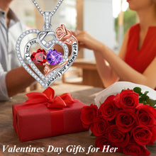 Load image into Gallery viewer, Iefil Birthday Gifts for Women - Wife Birthday Gifts, Girlfriend Birthday Gifts, Mom Birthday Gifts, January Birthday Gifts, June Birthday Gifts | Garnet Necklace, Alexandrite Necklace