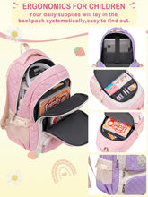 Load image into Gallery viewer, Yellow Backpack for Boys with Lunch Box for Kids Age 6-8 8-10 10-12 School Bag for Middle High School Primary Bookbag Mochila Para Niños