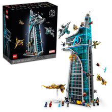 Load image into Gallery viewer, LEGO Marvel Avengers Tower Building Kit, Detailed Recreation of The Iconic HQ Featuring Classic Movie Scenes, 31 Figures and Authentic Accessories, Gift for Marvel Fans and Model-Makers, 76269