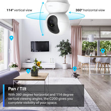 Load image into Gallery viewer, TP-Link Tapo Smart Pan/Tilt Indoor Security Camera, 360° Motion Tracking, 1080p Full HD WiFi Camera for Pet/Baby, Night Vision, 2-Way Audio, 128 GB Local Storage, Works w/Alexa & Google (Tapo C200)