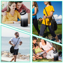 Load image into Gallery viewer, Insulated Water-Jug Gallon Water Bottles - with Straw & Spout Lids, Paracord Handle & Bottle Carrier, 128OZ Metal Gallon Water Bottle Large, Vacuum Thermo Jug Stainless Steel Water Flask Jug